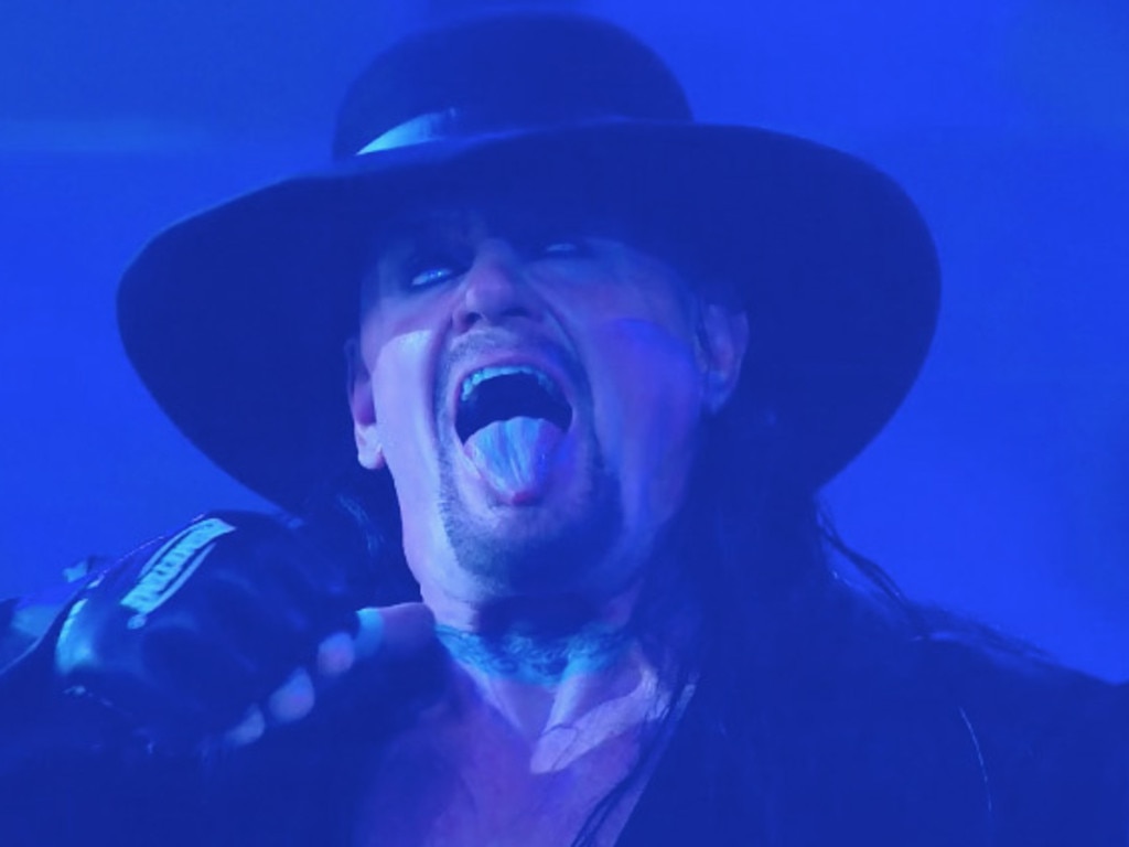 The Undertaker farewells the WWE. Photo: WWE.