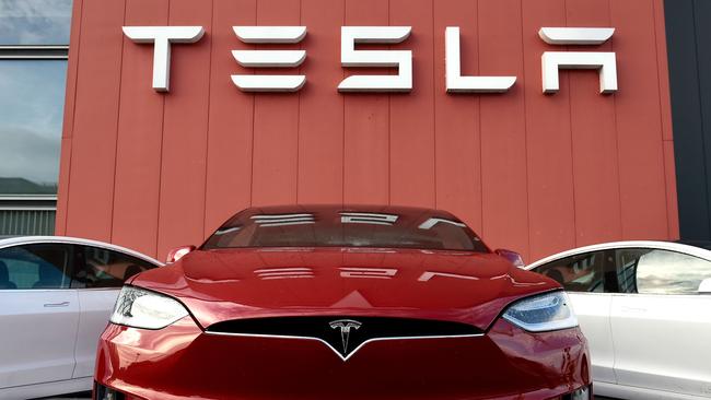 Tesla now the most valuable car company. Picture: AFP