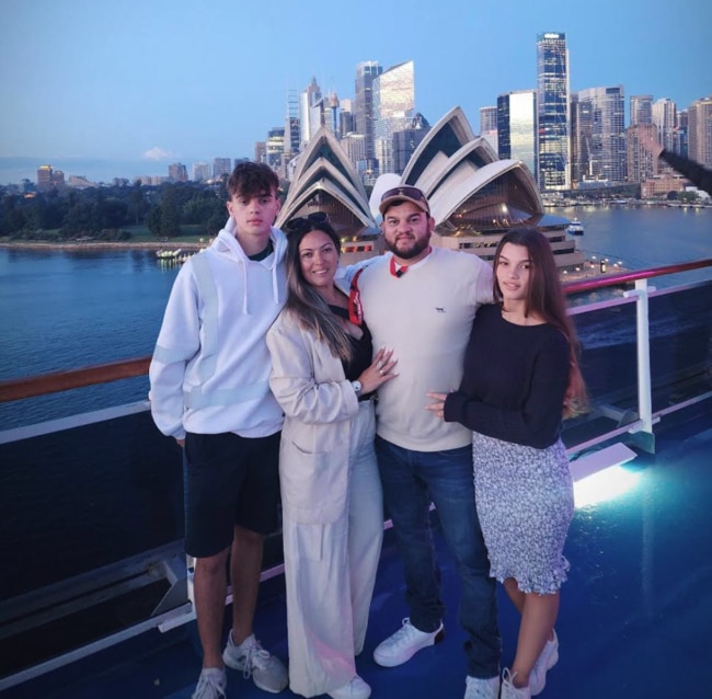 Catherine and Marcelo Duran, with their two children who are enrolled in distance education at Australian Christian College.