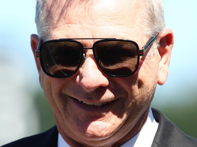 SYDNEY, AUSTRALIA - MARCH 09: Trainer Kris Lees looks no after Dylan Gibbons riding Infancy wins Race 4 Toyota City Keiba Fireball Stakes during "The Agency Randwick Guineas Day" -  Sydney Racing at Royal Randwick Racecourse on March 09, 2024 in Sydney, Australia. (Photo by Jeremy Ng/Getty Images)