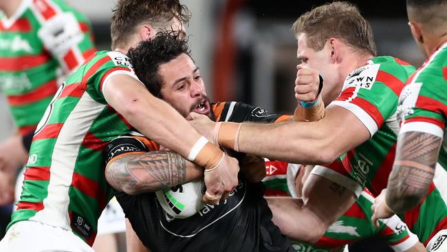 Josh Aloiai blindsided Wests Tigers last week by seeking an immediate release to join Manly.