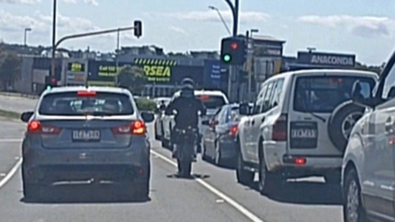 Police are seeking public help to identify this motorbike rider after a series of incidents. Photo: Victoria Police.