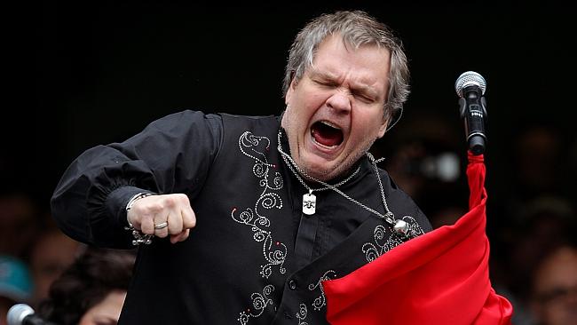 Meat Loaf proved he is past his ‘use by date’ at the AFL Grand Final. Photo: News Limited