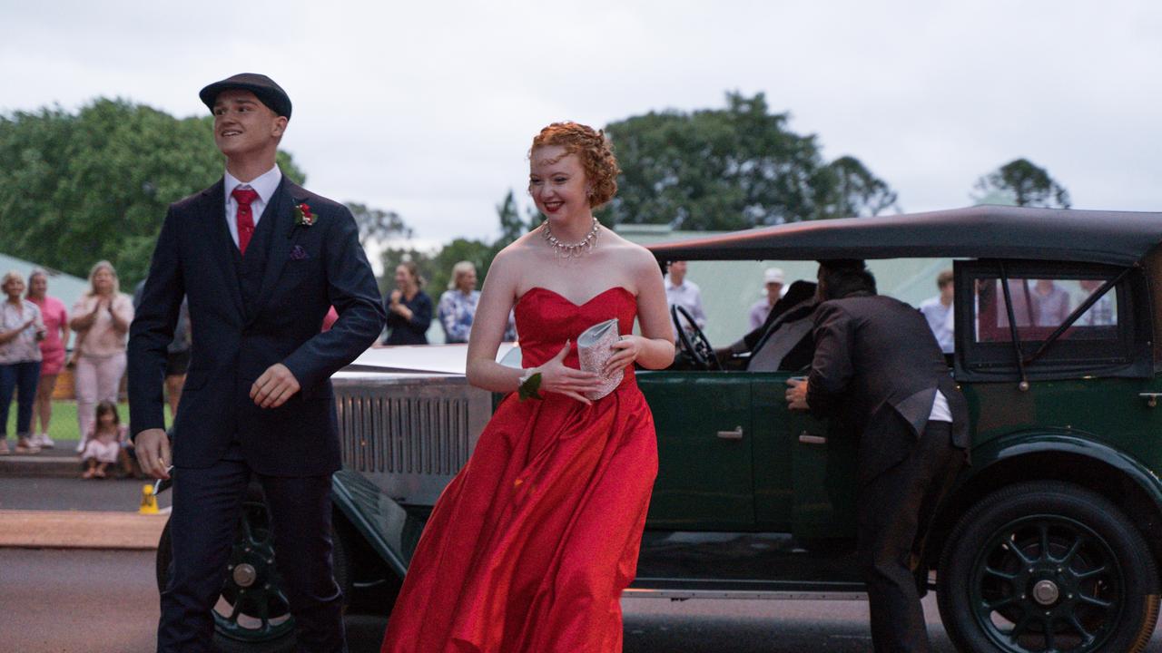 Max Penhaligon and Gemima Reynolds arrive at Toowoomba Anglican School class of 2024 school formal. Friday, November 15, 2024. Picture: Christine Schindler