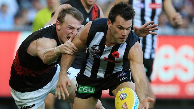 AFL: Round 5 Collingwood v Essendon Levi Greenwood Picture:Wayne Ludbey