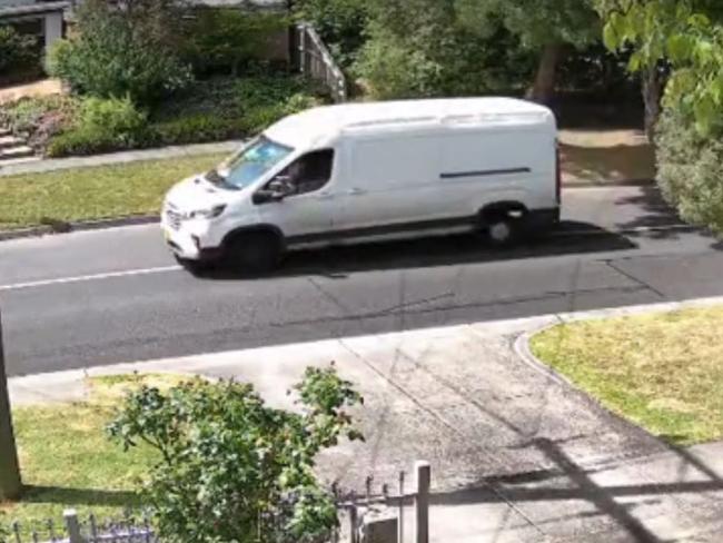 Police have released CCTV of the van they believe was involved in the incident. Picture: Victoria Police