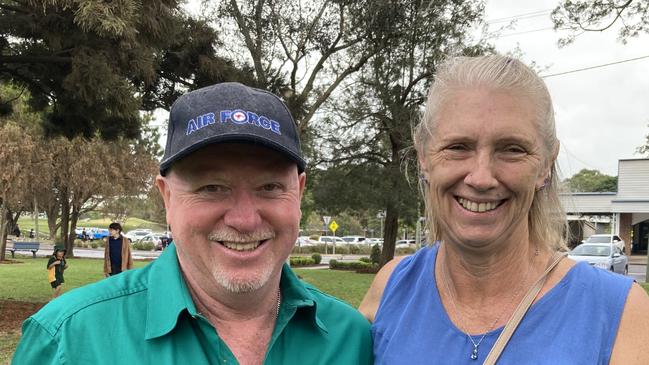 Gympie Anzac Day service 2022 - Colin and Phyllis Copeland.
