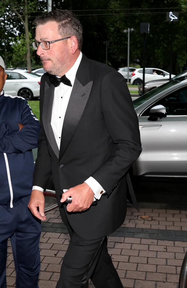 Former Premier Dan Andrews at the red carpet arrivals. Picture: David Caird