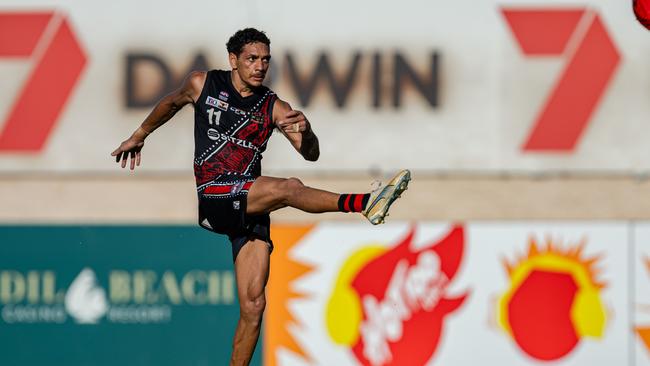 Scott Bedford as St Mary's took on the Tiwi Bombers in the 2024-25 NTFL men's semi-final. Picture: Pema Tamang Pakhrin