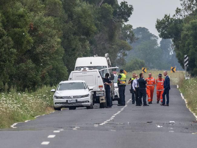 The scene of the fatal crash. Picture: Jake Nowakowski