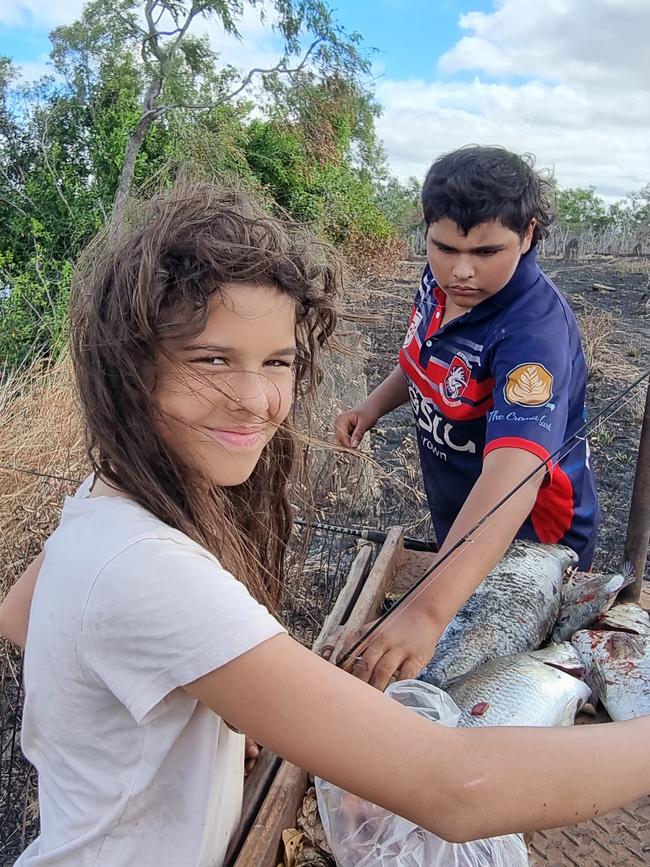 Kinny and her brother Damien loved to go fishing together. Jodie remembers Kinny often "out fished" the rest of the family. Picture: Supplied.