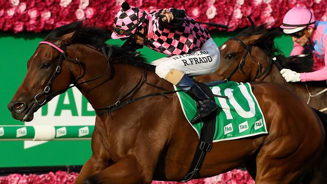 Deep Image scored an impressive win in the Lough Neagh Stakes. Picture: AAP