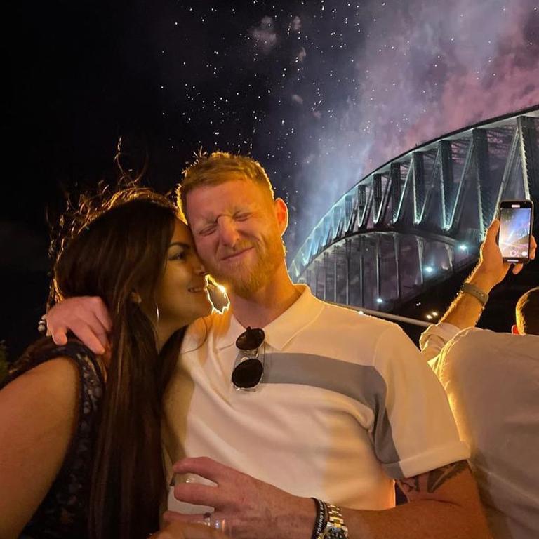 Ben Stokes broke no protocols when he joined the New Year’s Eve crowd. Picture Instagram