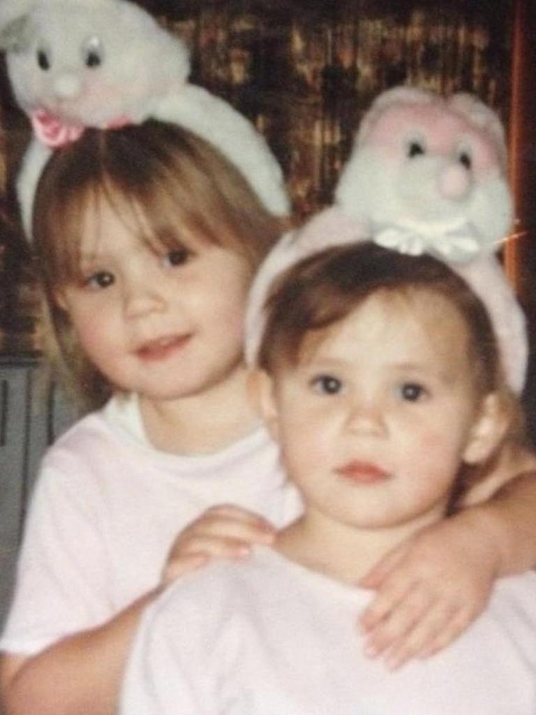 Odetta Maxwell with her younger sister Isobel Vlahiotis. Picture: Supplied by family