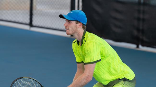 Jake Delaney at the 2023 Darwin International Pro Tour, Darwin International Tennis Centre. Picture: Pema Tamang Pakhrin