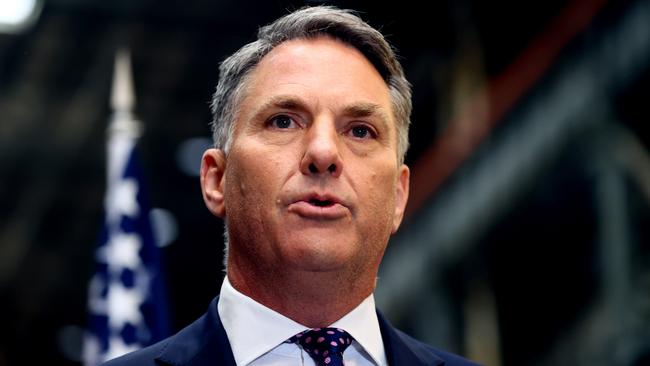 Deputy Prime Minister Richard Marles said the post-Cold War era had come to an end and in its place was intense strategic competition mainly between the US and China that would shape the world to come. Picture: NCA NewsWire / Kelly Barnes