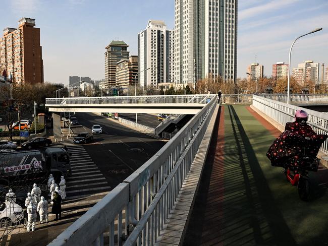 After extended Covid lockdowns China has been left in economic strife. Picture: Noel CELIS / AFP.