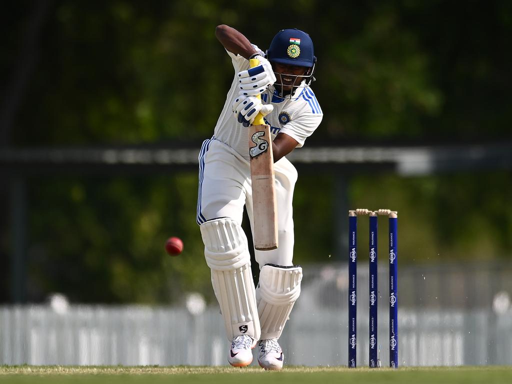 Sai Sudharsan finished the day unbeaten on 96. Picture: Getty Images