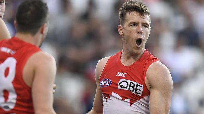 Midfield tyro Luke Parker had a blinder for the Swans. Picture: Getty Images