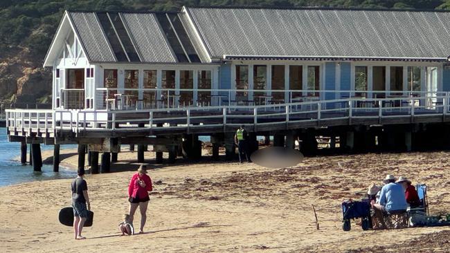 There has been an incident in Barwon Heads this morning. Photo: Alan Barber.