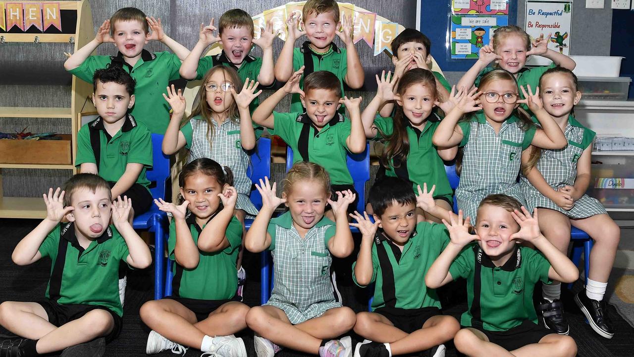 MY FIRST YEAR: Bundaberg East State School Prep One BP. Picture: Patrick Woods.