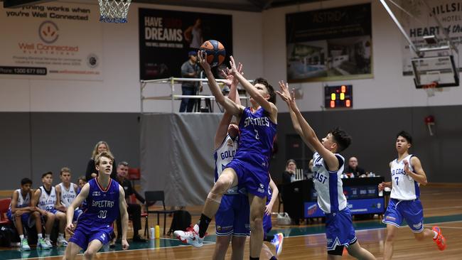 Charlie Wilson was brilliant all week for Nunawading. Photo: Basketball Australia.