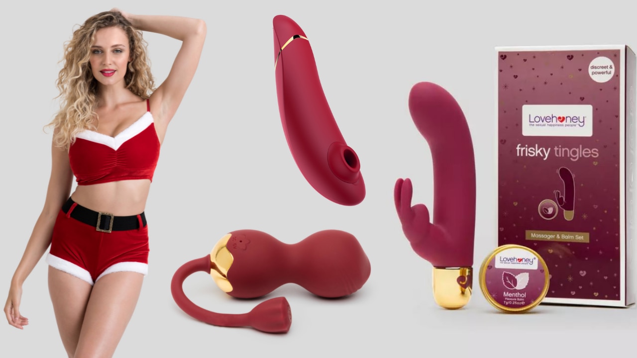 Christmas themed sex toys: vibrators, womanizers, bullets, mrs claus  outfits | body+soul