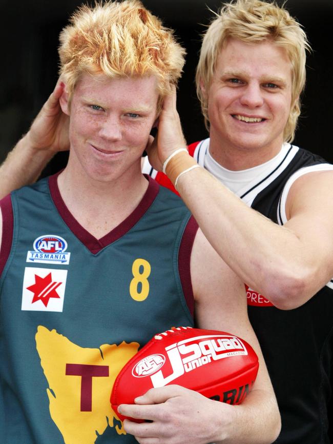 Nick and Jack Riewoldt are two of Tasmania’s most famous footy exports.