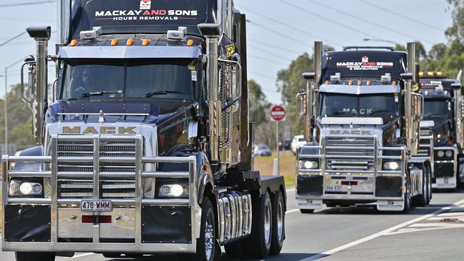 Lights on the Hill is the annual truckies' convoy for lost mates. Explore magazine.