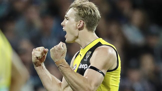 Tom Lynch booted six goals in the win over Port Adelaide. Picture: Sarah Reed