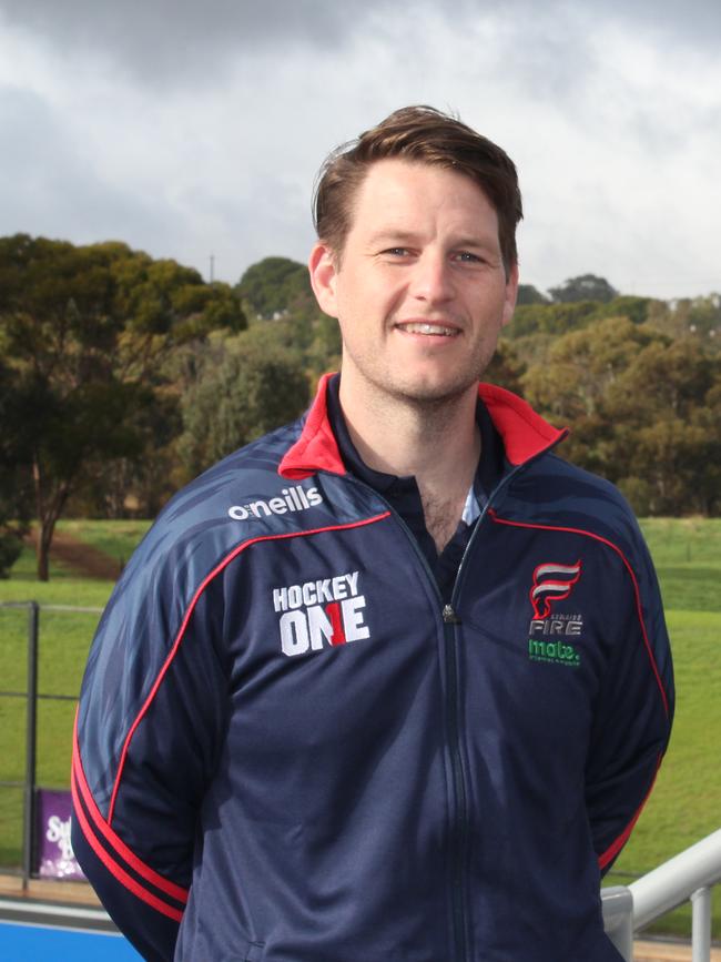 Adelaide Fire men’s coach Hugh Pervis. Picture: Hockey SA