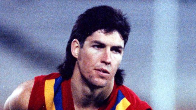 Kernahan at State training in 1992 with his classic mullet.