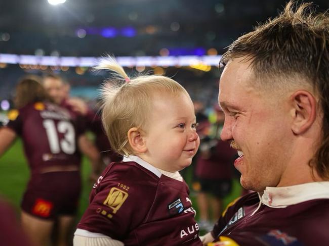 Reuben Cotter with daughter Sunny. Picture: @reuben_cotter