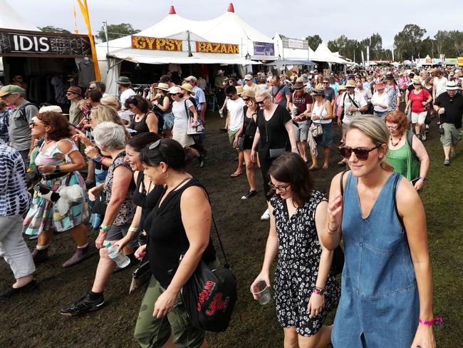 Big crowds at Bluesfest. Picture: NIGEL HALLETT