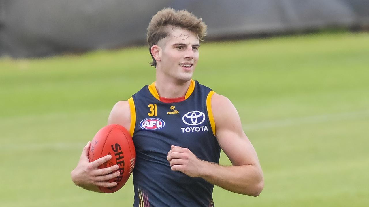 Crows youngster Billy Dowling is on the bubble this week. Picture: Roy VanDerVegt