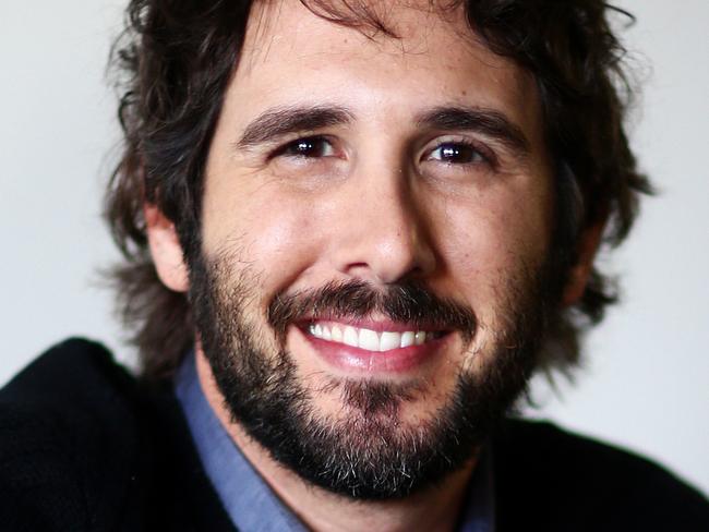 Pictured is Musician Josh Groban at the Warner Music Offices in Crows Nest today. Picture: Tim Hunter.