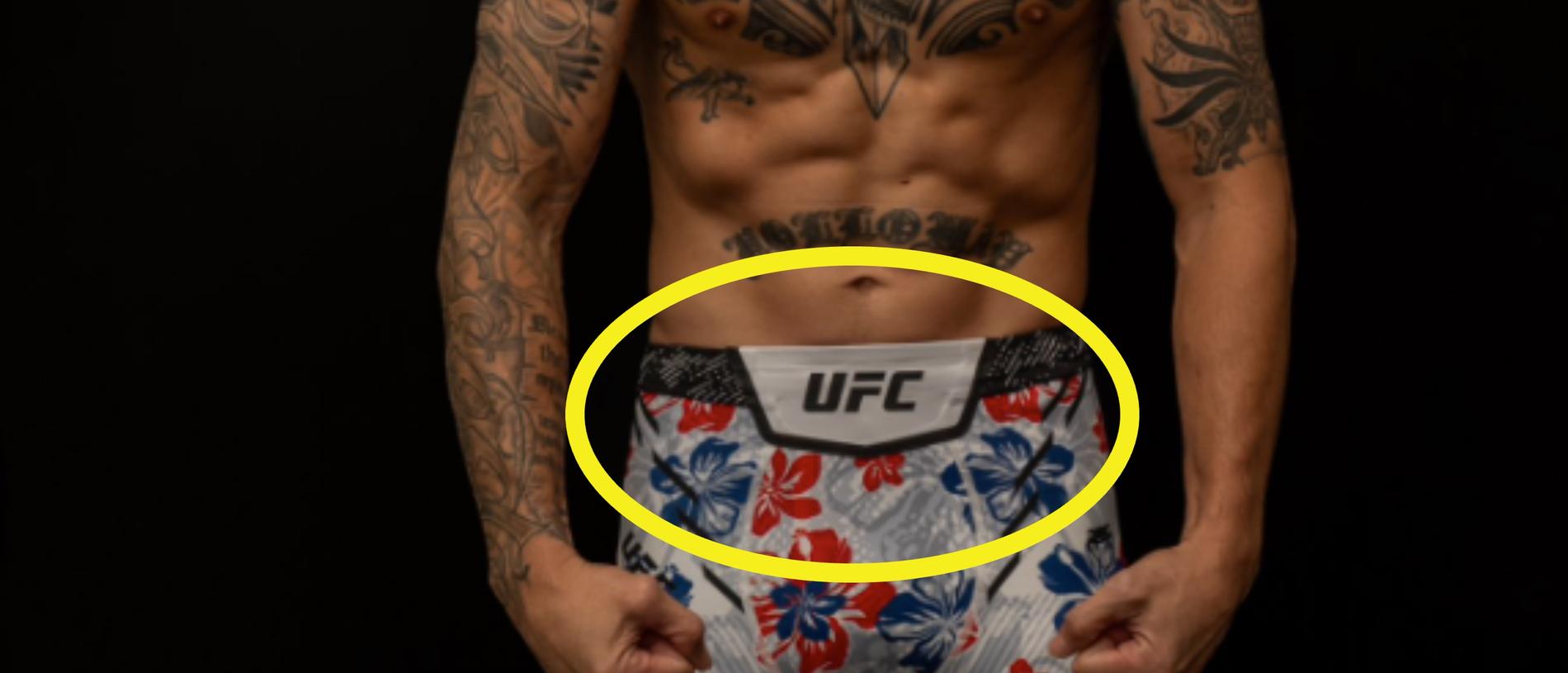 Max Holloway will wear fight shorts with a floral pattern. Picture: Supplied