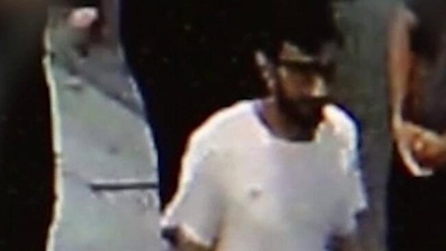 Sayer Alenezi captured on CCTV footage on Oxford Street, Sydney. Picture: NSW Police