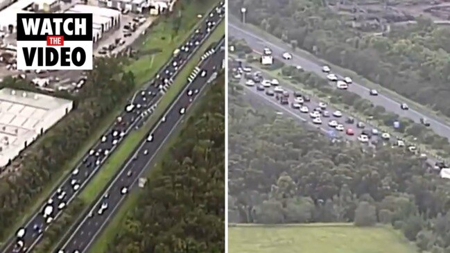 Traffic jams in Brisbane as residents try to leave before lockdown