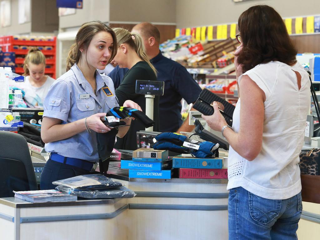 It’s not the first time complaints have been made about Aldi’s checkout system. Picture: Claudia Baxter