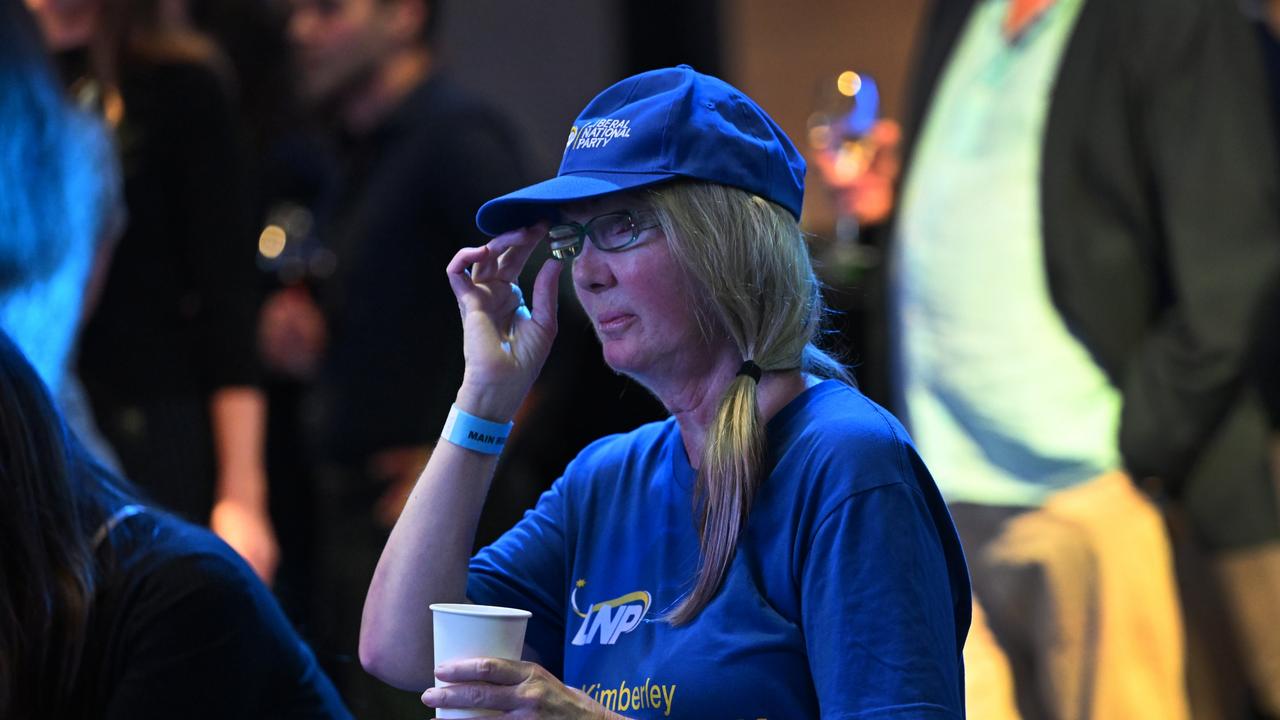 Supporters gather at the Liberal Party election night event at W Hotel. Picture: Dan Peled/Getty Images