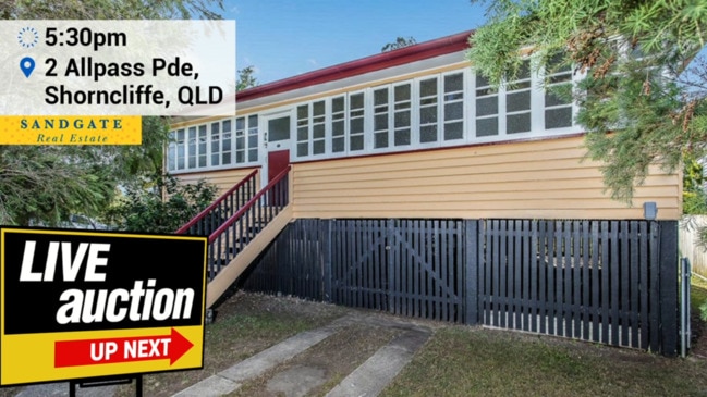 Replay: Brisbane house auctions - 2 Allpass Pde, Shorncliffe