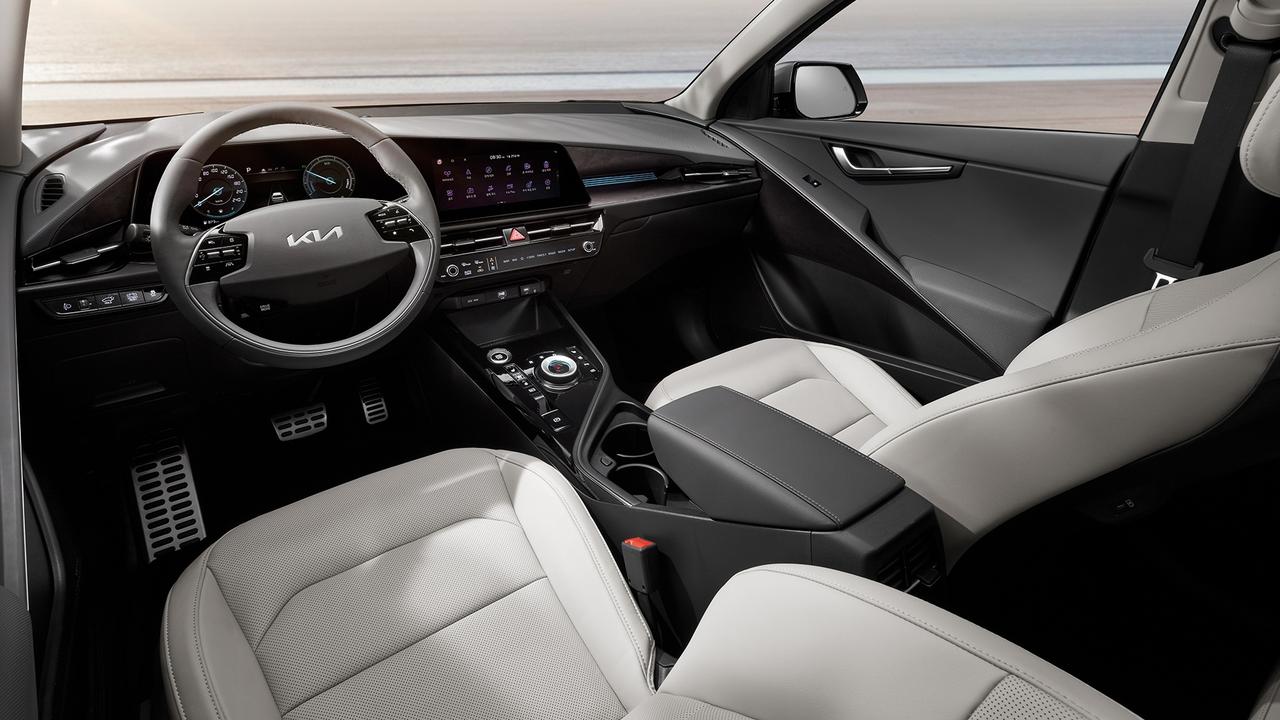 Fresh tech and sustainable materials feature inside the Kia Niro.