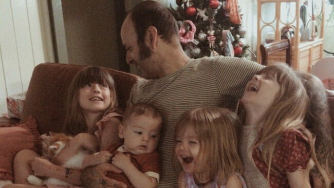 Diego Allen with his four children. Photo – contributed.