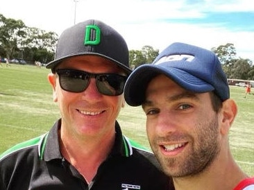 New Doveton coach Michael Cardamone (right) with director of football Marty Stillman.