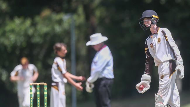 AIC First XI cricket between Villanova College and Padua College; Photography by Stephen Archer