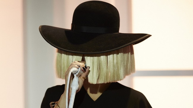 Sia has been known for her use of extravagant wigs to hide her identity on the stage.