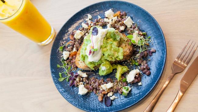 The smashed avo at Captain Grey in Essendon is up there with Melbourne’s best. Picture: Facebook