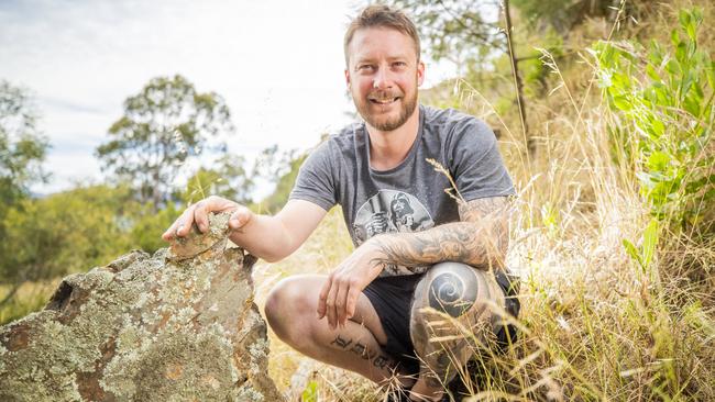 Heart failure survivor Caleb Whittle has got fit and health through nutrition and exercise. Picture: RICHARD JUPE