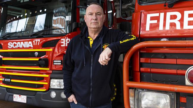 United Firefighters Union boss Peter Marshall. Picture: Aaron Francis